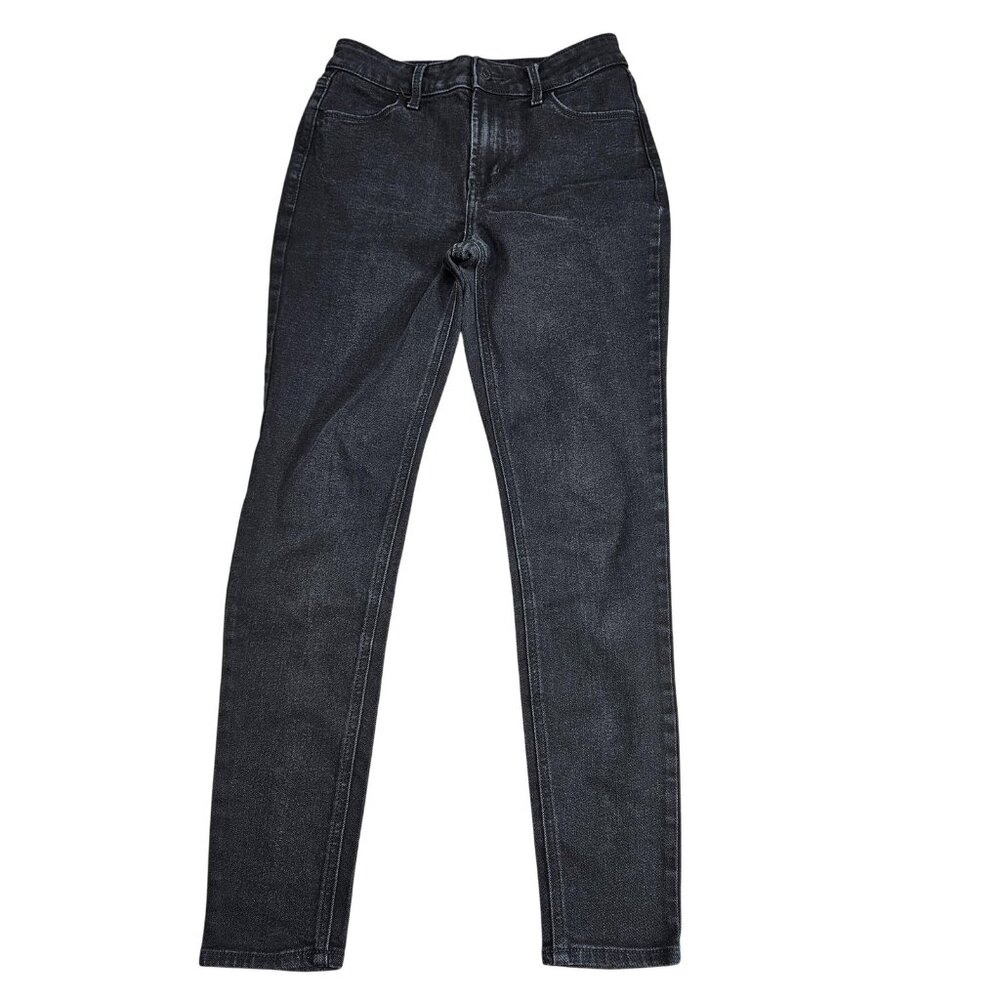 Old Navy High Rise Wow Super Skinny Jeans Womens 2 Gray Charcoal Stretch Denim